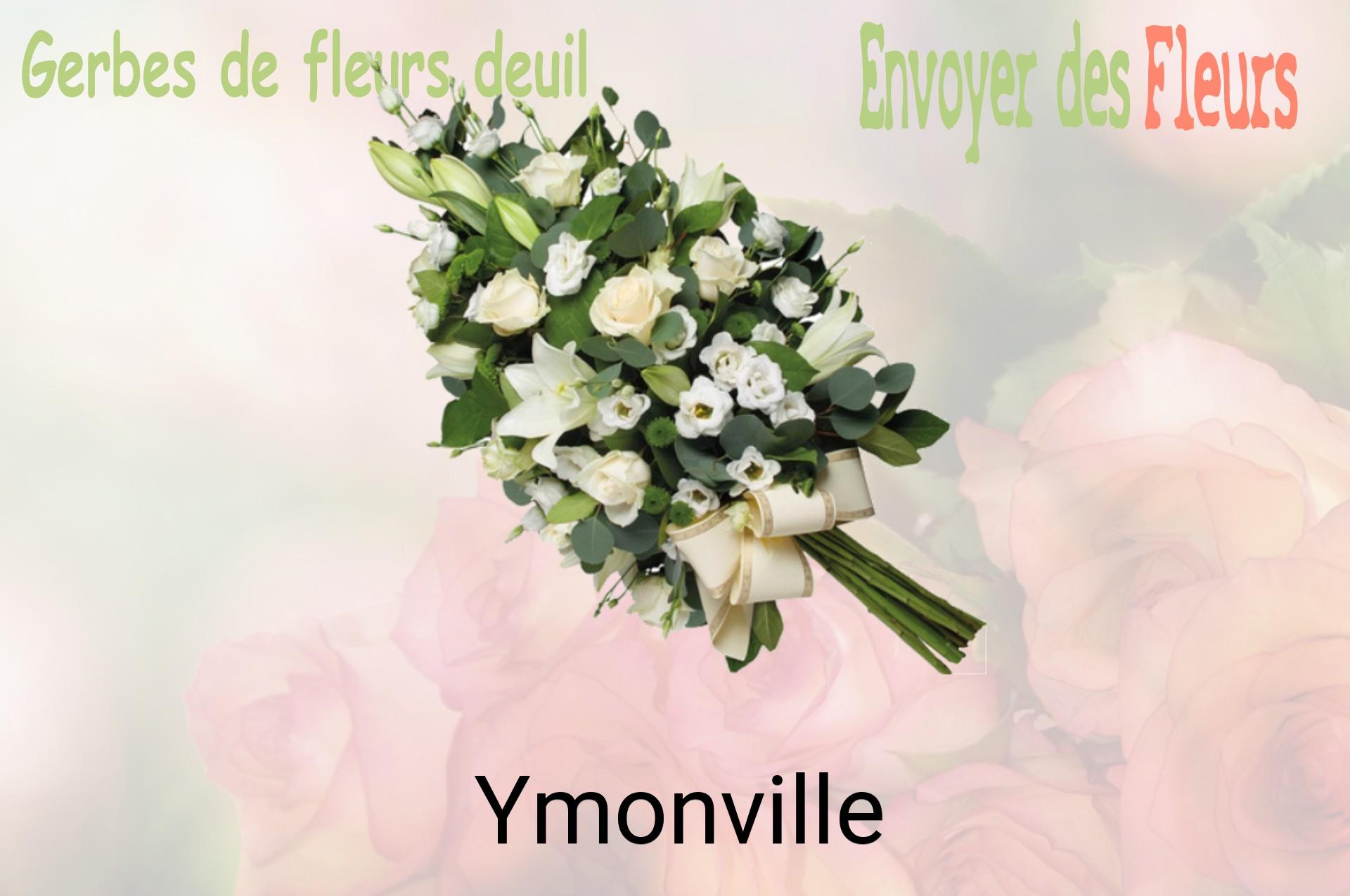 Gerbe de fleurs de deuil livrée à Ymonville